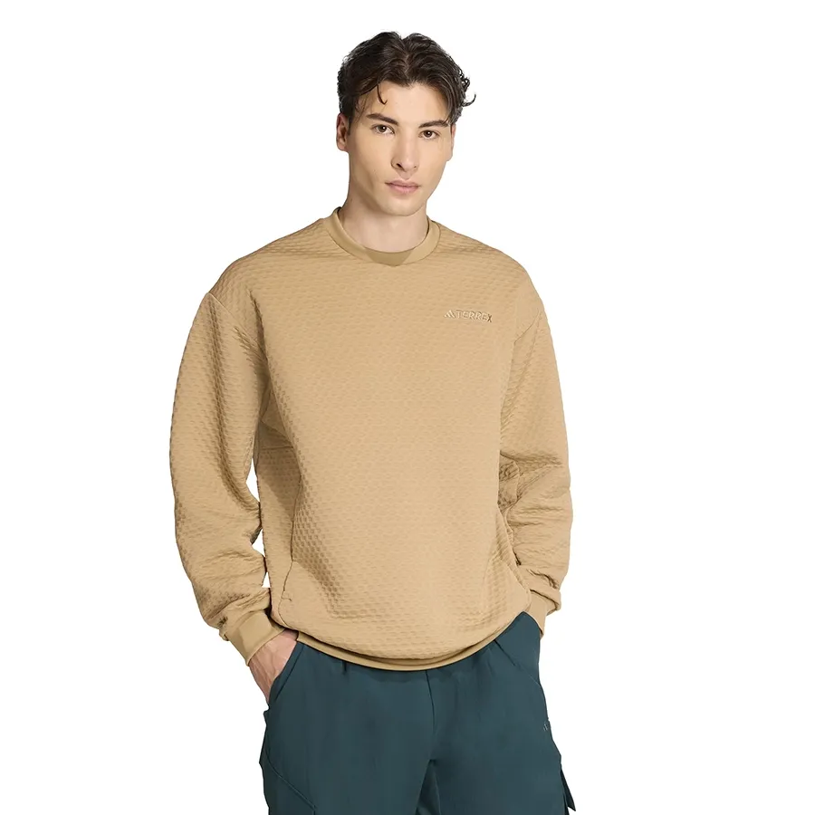 Imagen 0 de 4 de Buzo adidas Xploric Crewneck-KAKI