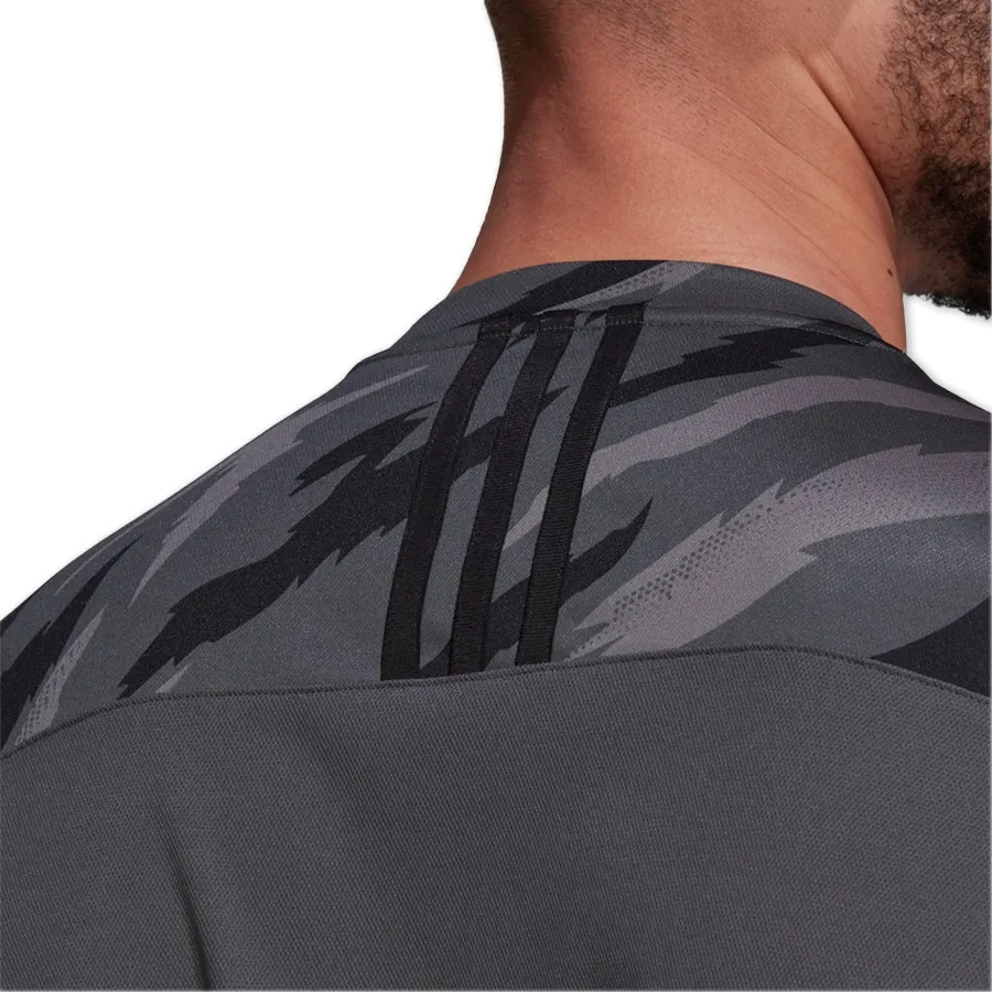 Imagen 4 de 6 de Remera adidas Aeroready Feelstrcamo-GRAFITO/CELESTE