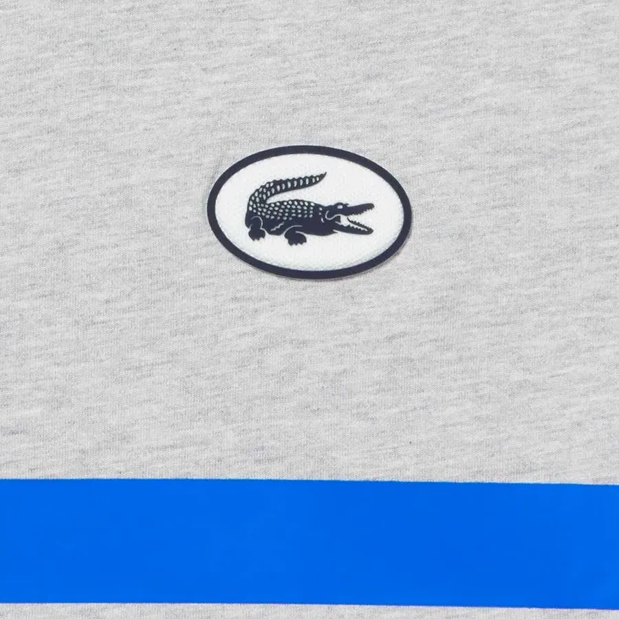 Imagen 3 de 4 de Remera Lacoste -GRIS/AZUL