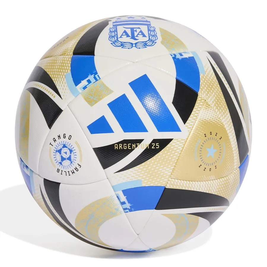 Imagen 1 de 4 de Pelota adidas Competition Argentina AFA 25-BLANCO/NEGRO/DORADO/AZUL