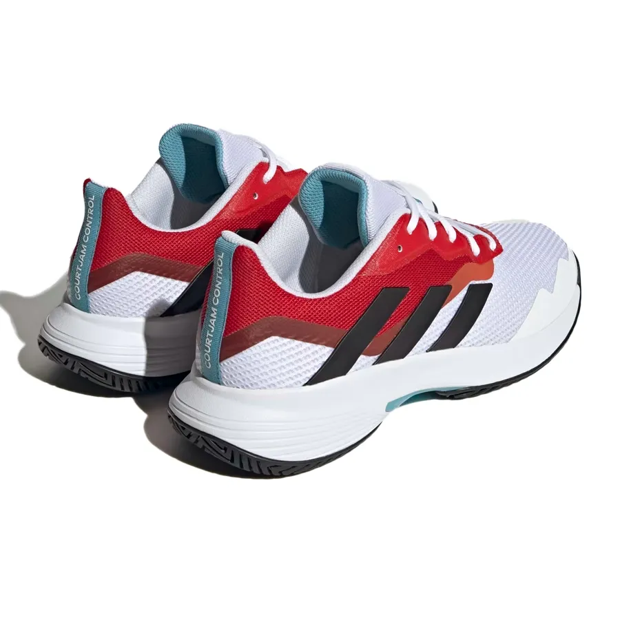 Imagen 3 de 7 de Zapatillas adidas Courtjam Control-BLANCO/ROJO/NEGRO