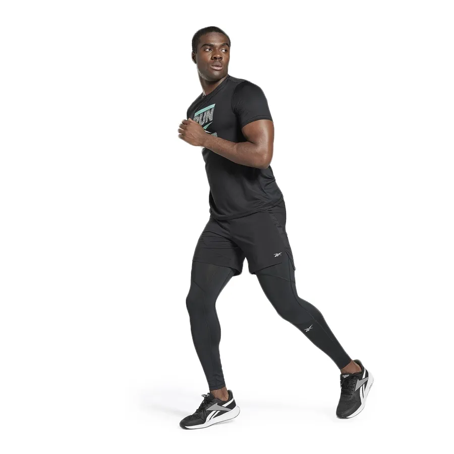 Imagen 3 de 5 de Calza Reebok Speedwick Tight-NEGRO