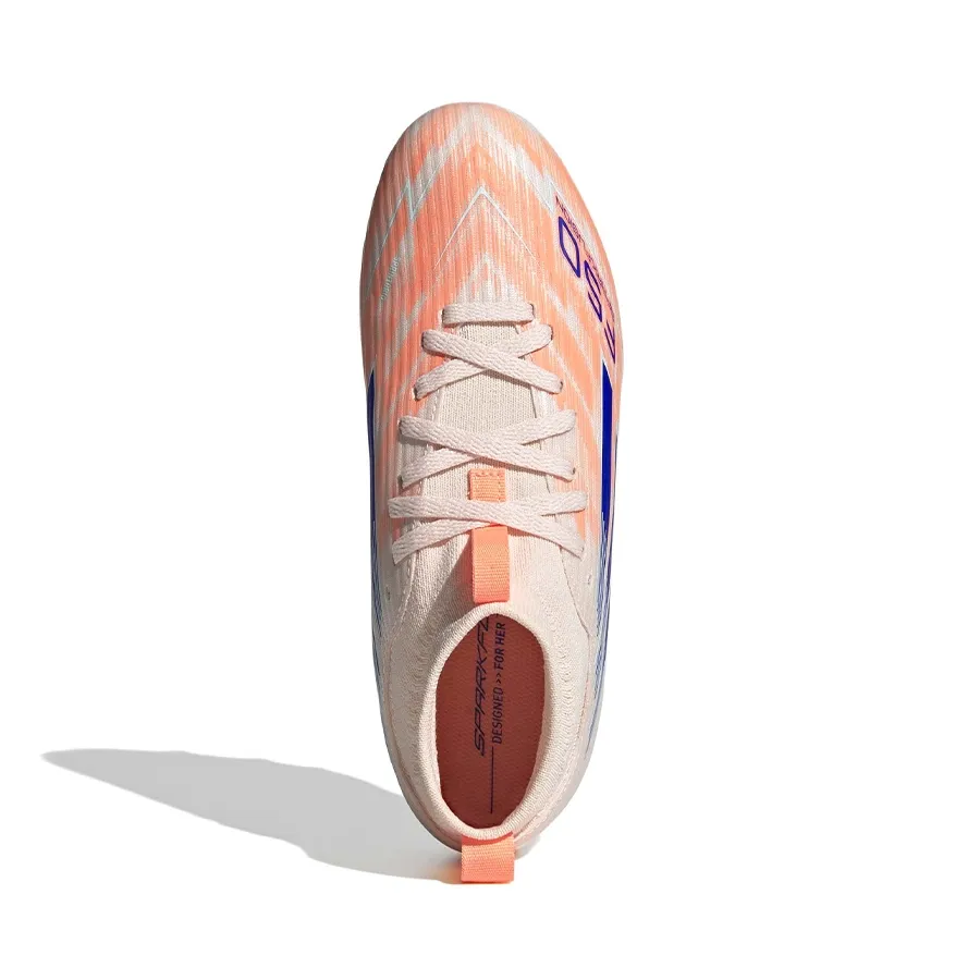 Imagen 3 de 7 de Botines adidas padel de fútbol F50 Sparkfusion League-NUDE/AZUL