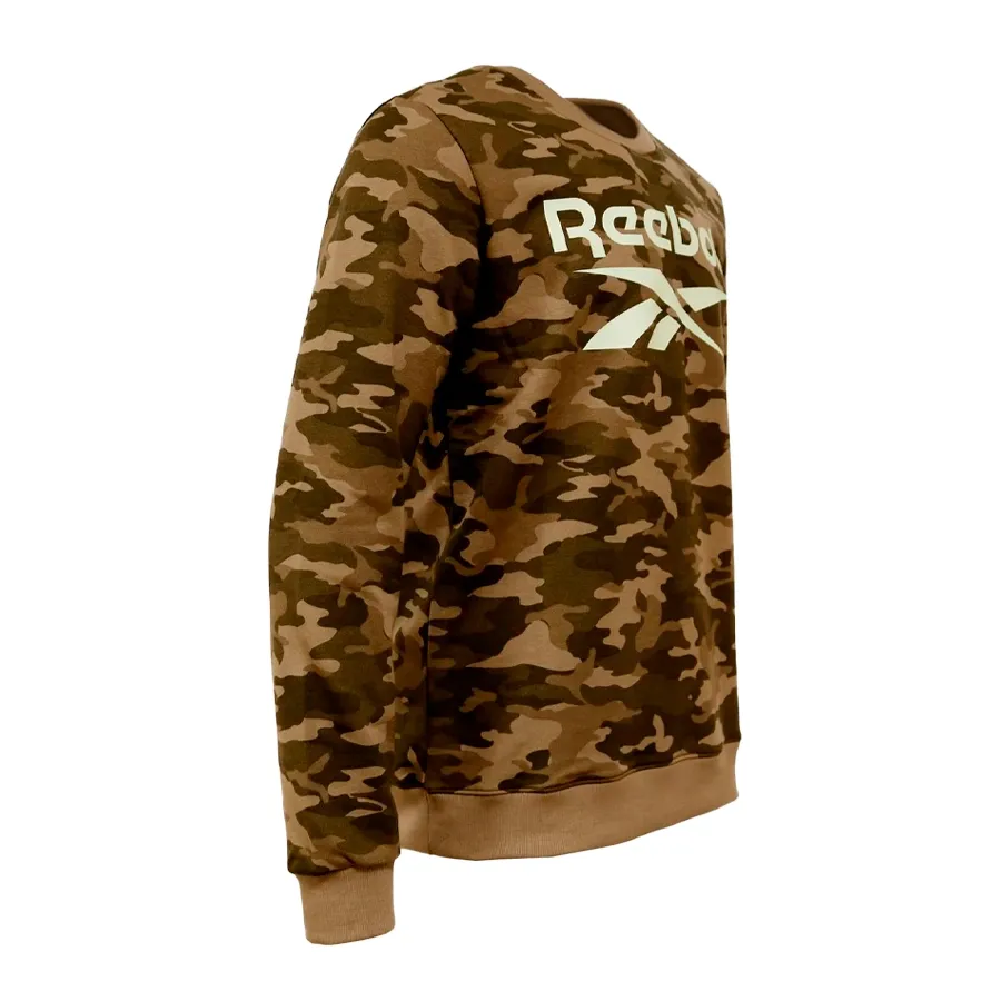 Imagen 1 de 4 de Buzo Reebok Stacked Logo Crew-VERDE/CAMUFLADO