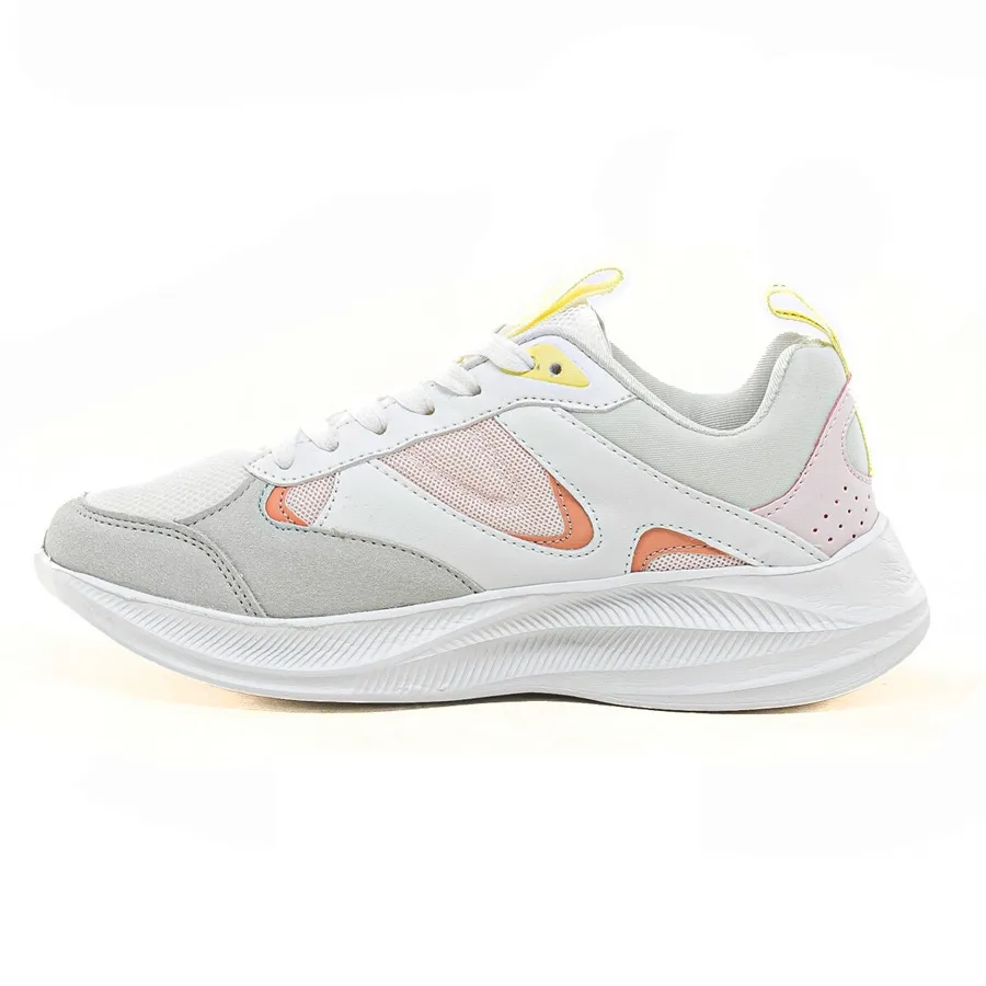 Imagen 2 de 5 de Zapatillas Atomik Casual Cordon Horizont-BLANCO/ROSA/AMARILLO