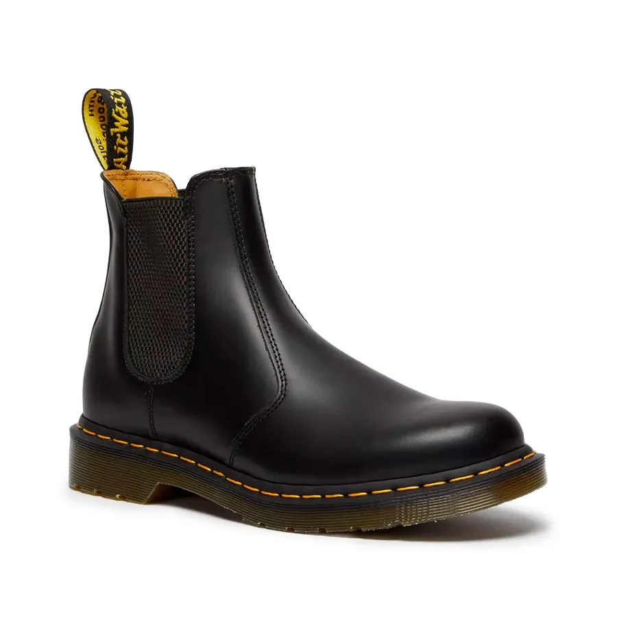 Imagen 1 de 8 de Botas Dr Martens Chelsea 2976 Yellow Stitch Smooth-NEGRO