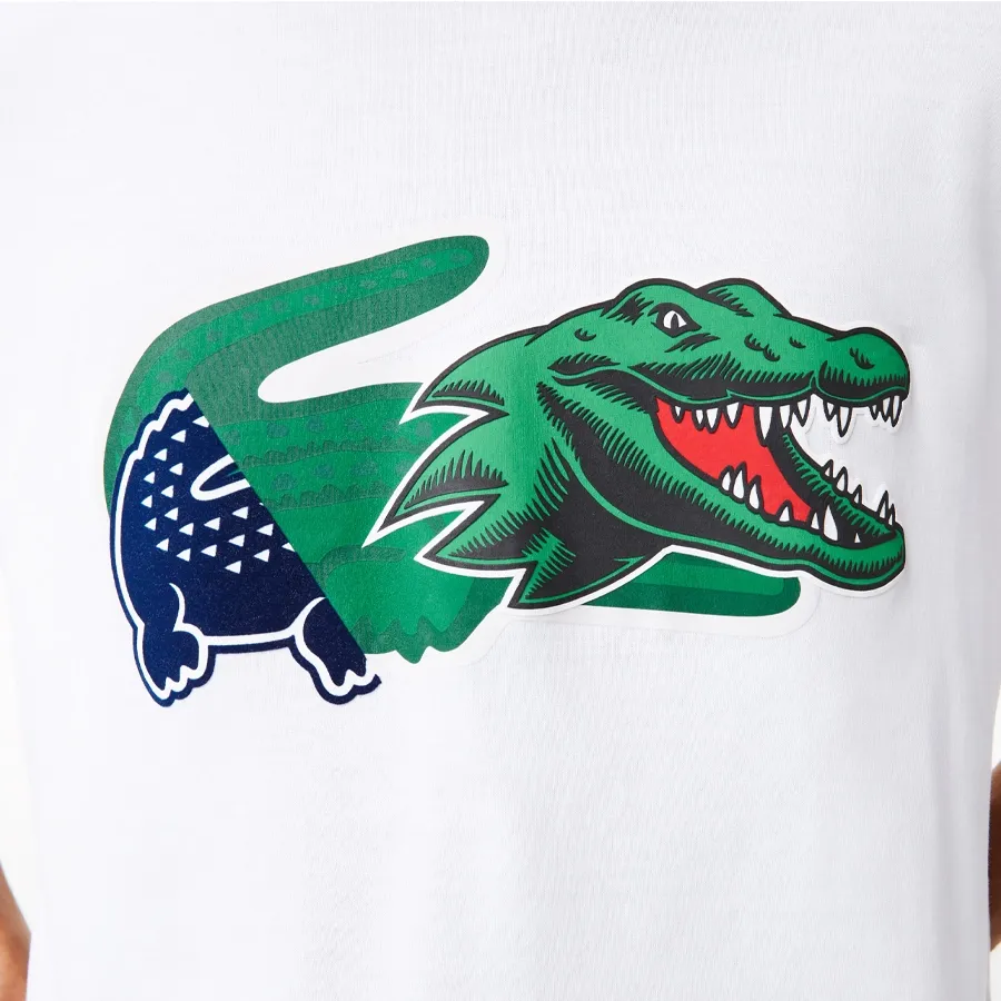 Imagen 3 de 5 de Remera Lacoste Holiday Oversized-BLANCO
