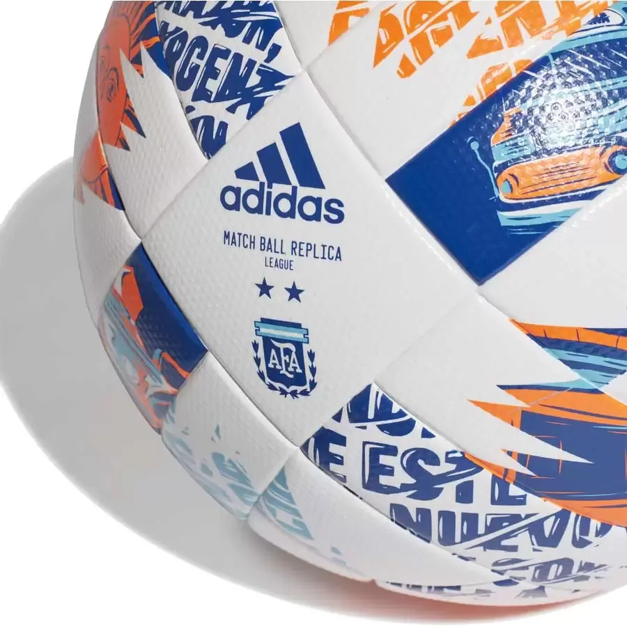 Imagen 2 de 4 de Pelota adidas Argentina 20 League-BLANCO/AZUL/NARANJA