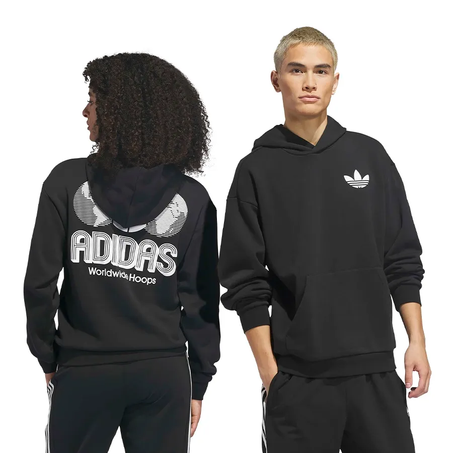 Imagen 2 de 7 de Buzo adidas originals World Wide Hoops-NEGRO