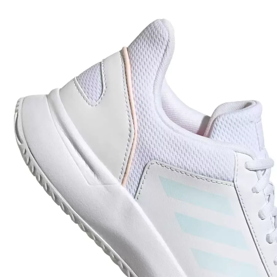 Imagen 5 de 6 de Zapatillas adidas Courtsmash-BLANCO/CELESTE/ROSA