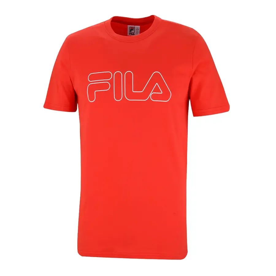 Imagen 1 de 5 de Remera Fila Letter Outline-ROJO/BLANCO