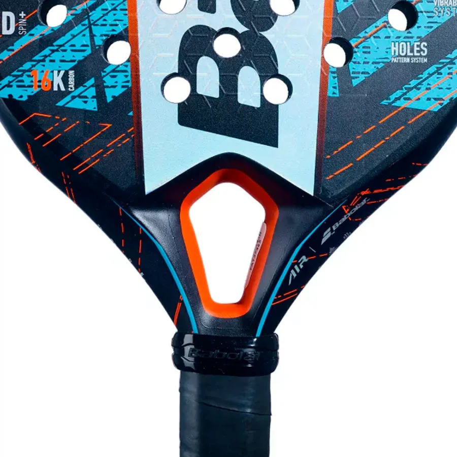 Imagen 3 de 5 de Paleta Babolat Air Viper-CELESTE/NEGRO/GRIS