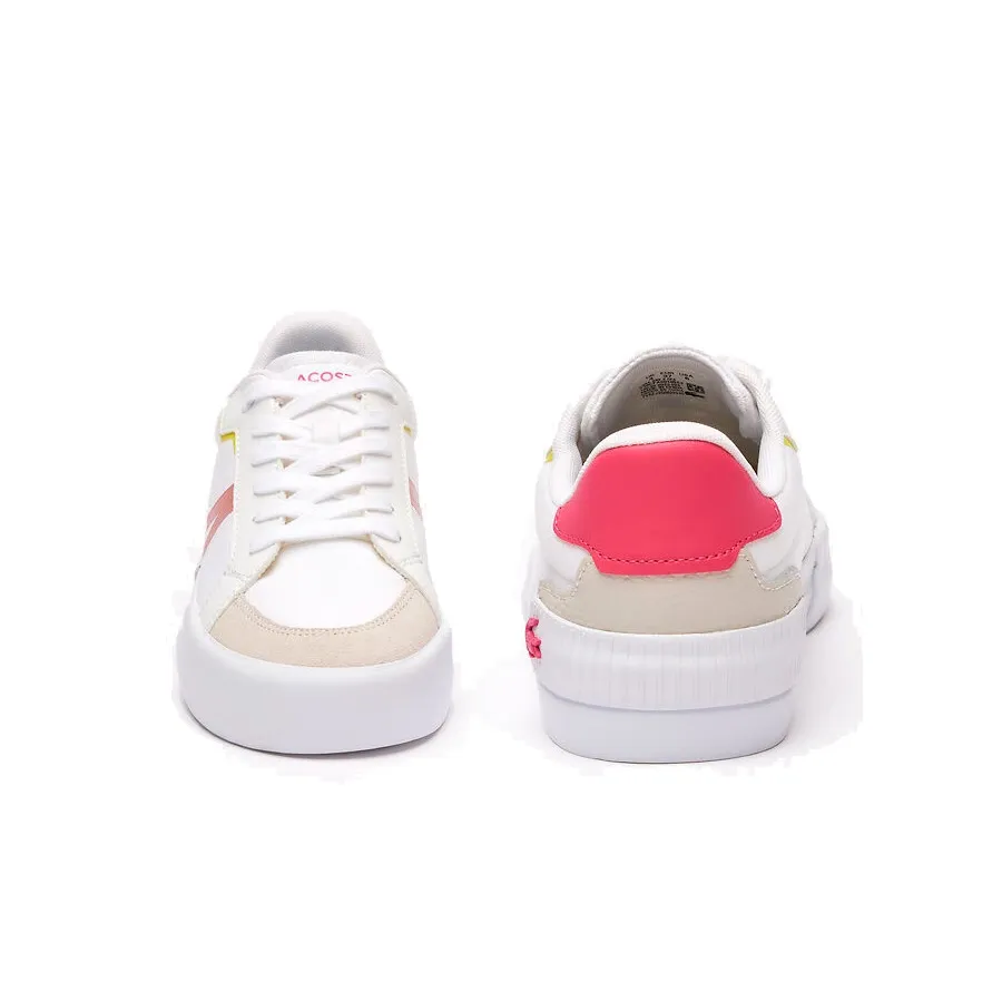 Imagen 2 de 4 de Zapatillas Lacoste L004-BLANCO/GRIS/ROSA