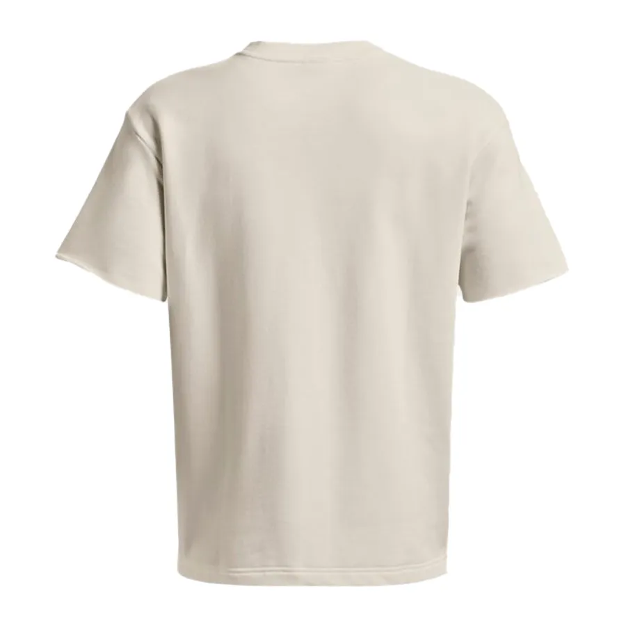 Imagen 1 de 4 de Remera Under Armour Project Rock Heavyweight Terry-BLANCO