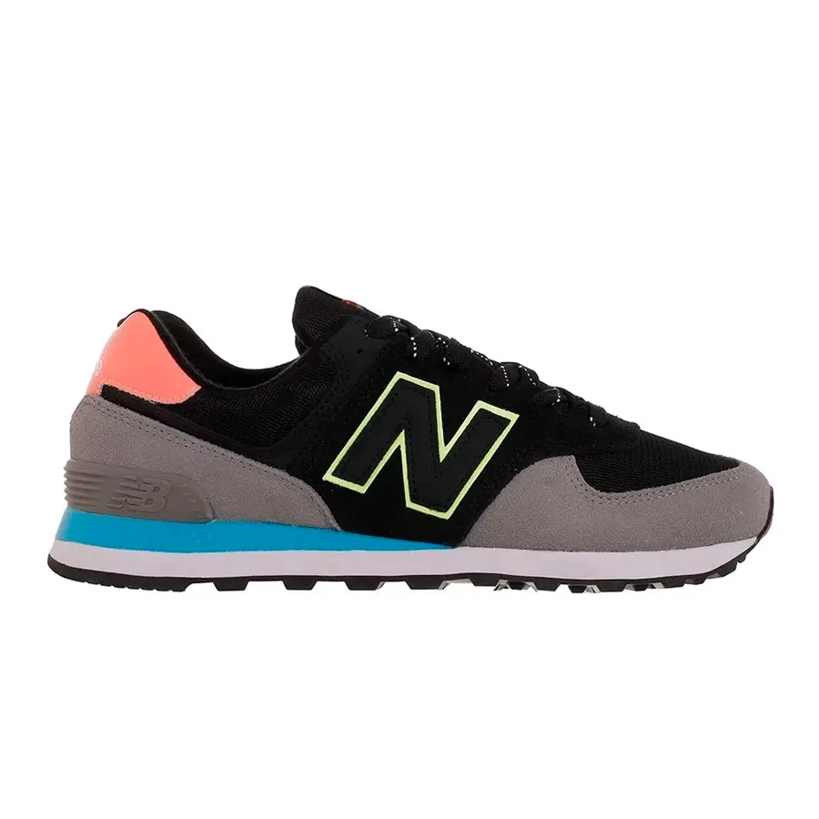 Imagen 0 de 5 de Zapatillas New Balance 574-NEGRO/GRIS/SALMON