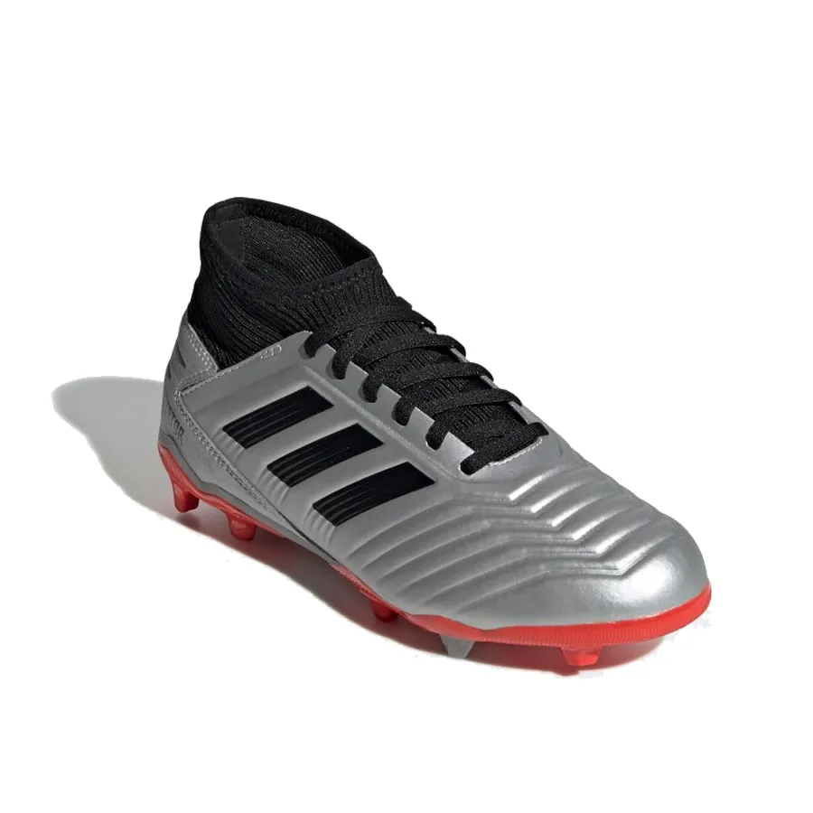 Imagen 3 de 6 de Botines adidas Predator 19.3 FG J-PLATA/NEGRO/ROJO