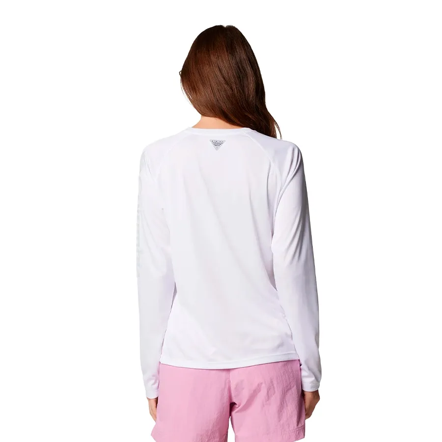 Imagen 2 de 5 de Remera Manga Larga Columbia Tidal Tee II-BLANCO