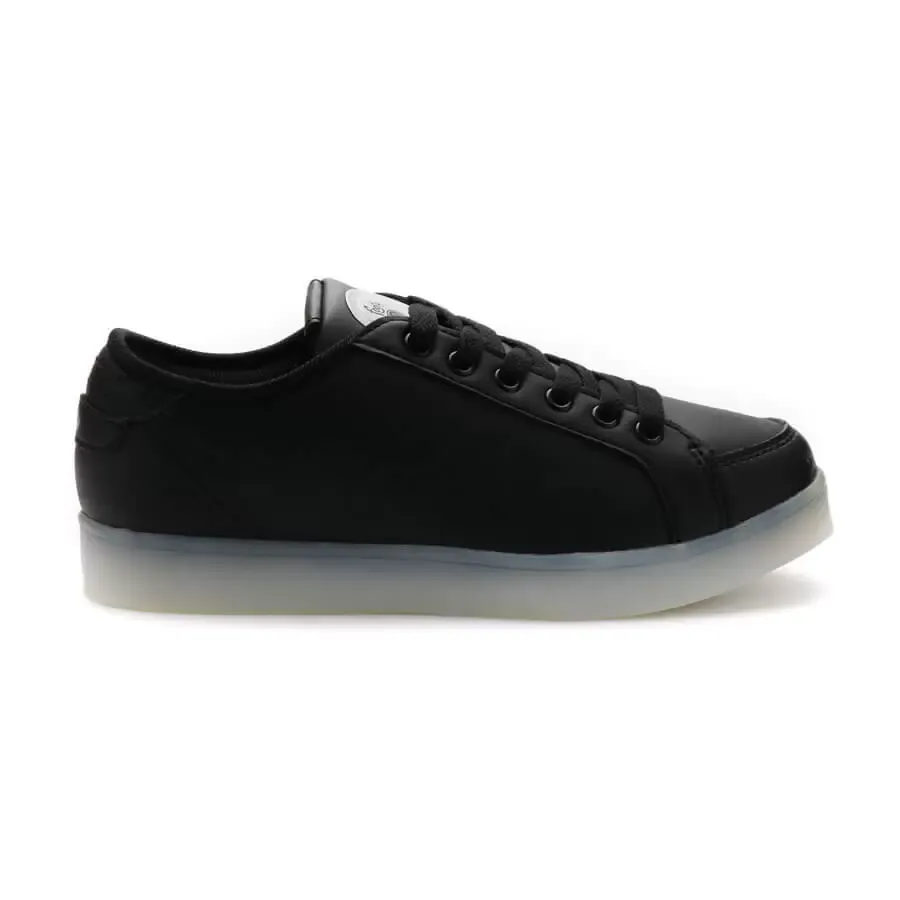 Imagen 4 de 5 de Zapatillas Footy Con Luces Urbano Pu Led-NEGRO