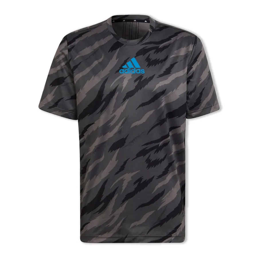 Imagen 0 de 6 de Remera adidas Aeroready Feelstrcamo-GRAFITO/CELESTE