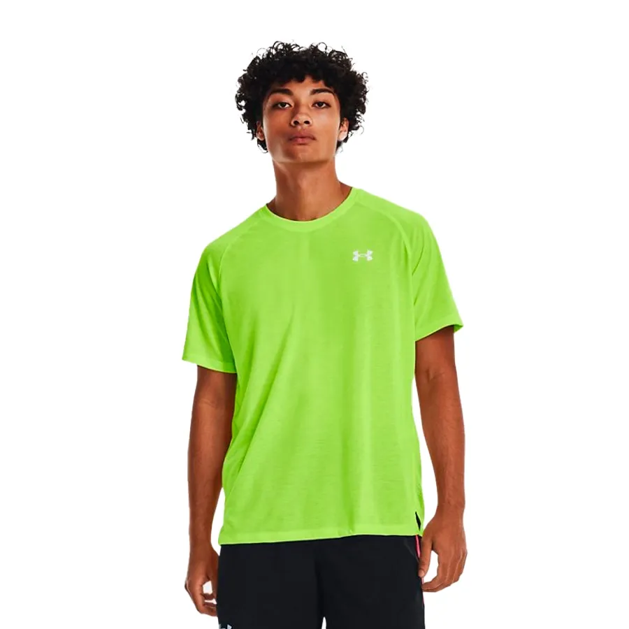 Imagen 2 de 5 de Remera Under Armour Streaker-AMARILLO FLUOR