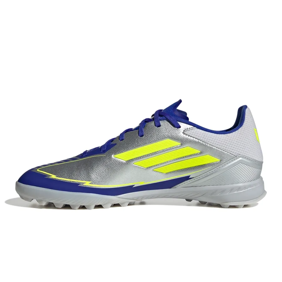 Imagen 2 de 7 de Botines adidas F50 League Tf Messi-PLATA/VIOLETA/AMARILLO