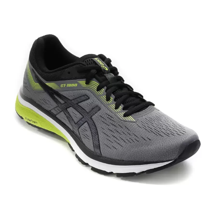 Imagen 3 de 5 de Zapatillas Asics Gt 1000 7-GRIS/NEGRO/LIMA