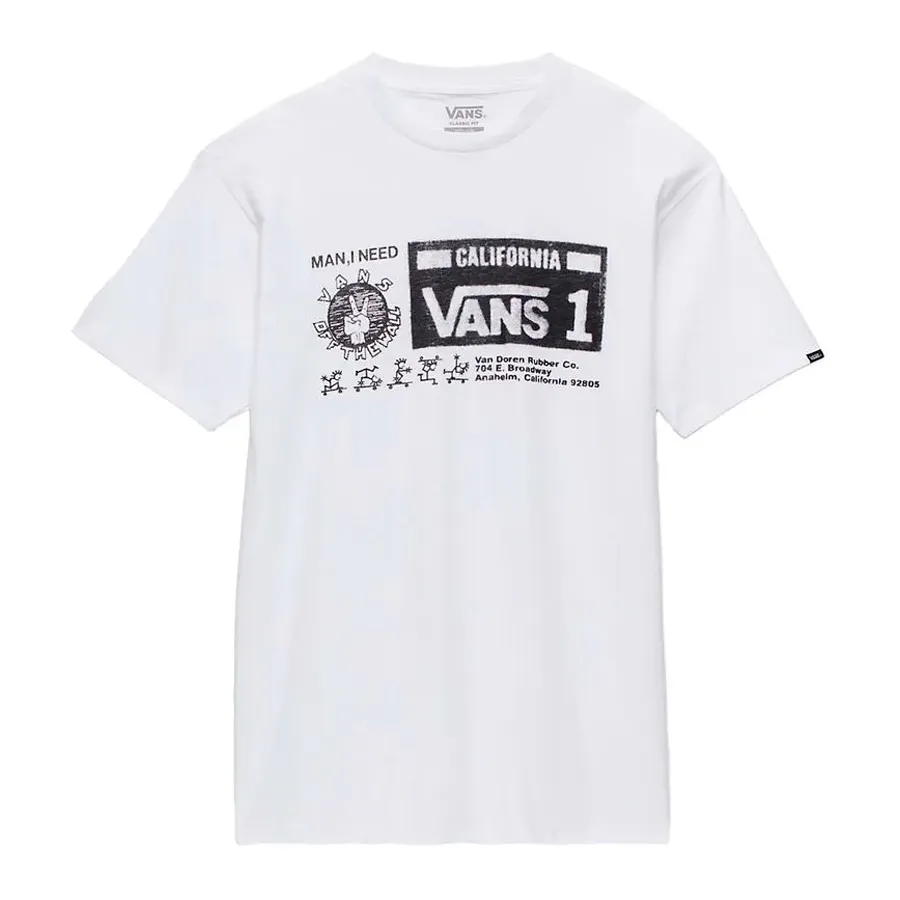 Imagen 2 de 3 de Remera Vans Wareahouse Aert II-BLANCO/NEGRO