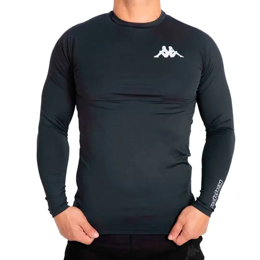 Imagen 0 de 2 de Remera Térmica Kappa Soccer-NEGRO