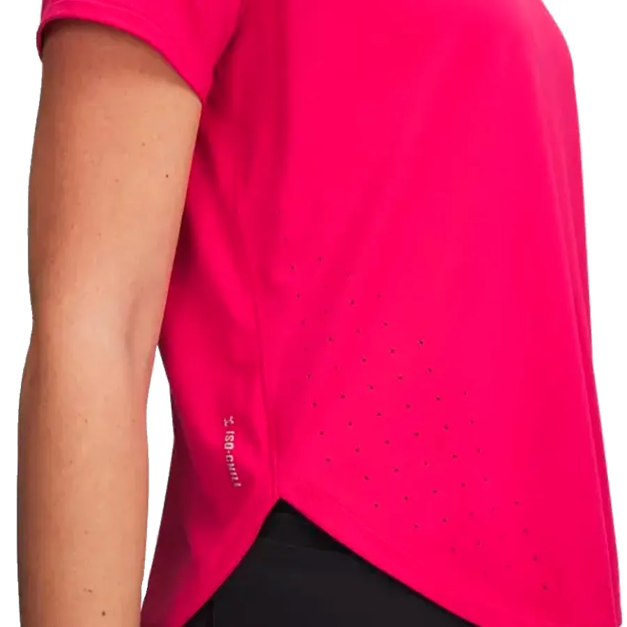 Imagen 2 de 3 de Remera Under Armour Launch Elite Shortsleeve-FUCSIA