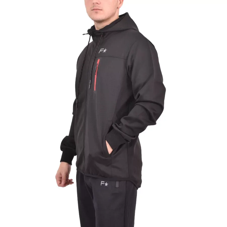 Imagen 0 de 2 de Campera Fiume Sport Tecnical C/Cierre-NEGRO/ROJO