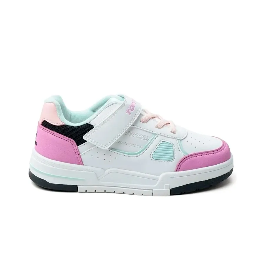 Imagen 0 de 5 de Zapatillas Topper Quarter Kids-BLANCO/ROSA/NEGRO