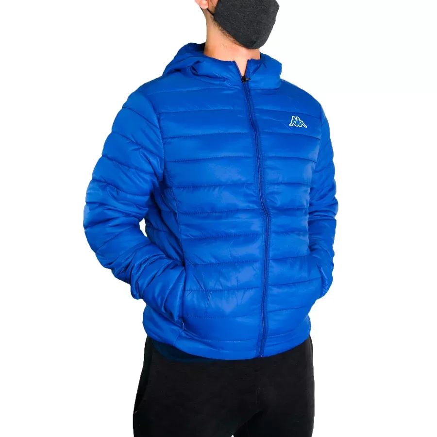 Imagen 3 de 5 de Campera Kappa Unisex Nylon Ultraliviana-AZUL