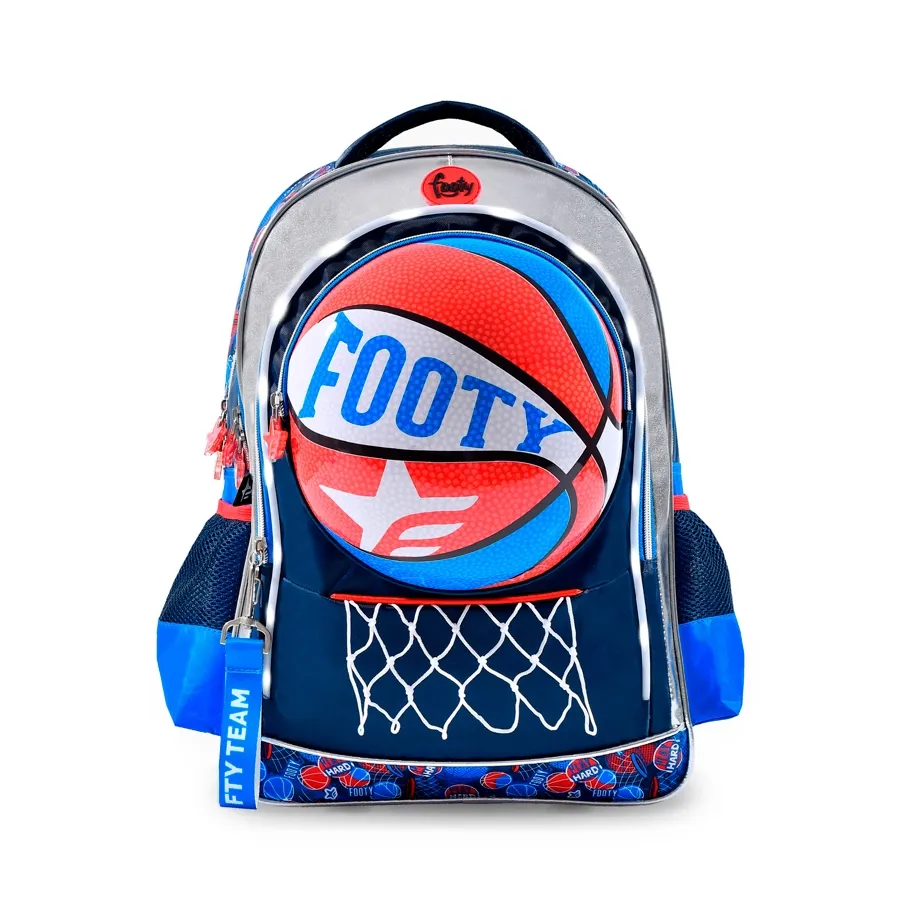 Imagen 0 de 2 de Mochila Footy Espalda 18" Basket-MARINO/AZUL/ROJO