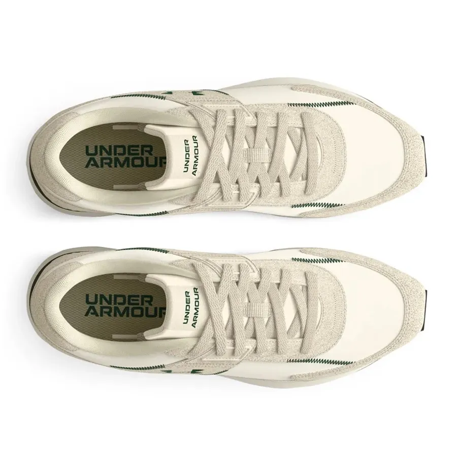 Imagen 3 de 5 de Zapatillas Under Armour Essential Runner-NATURAL/VERDE