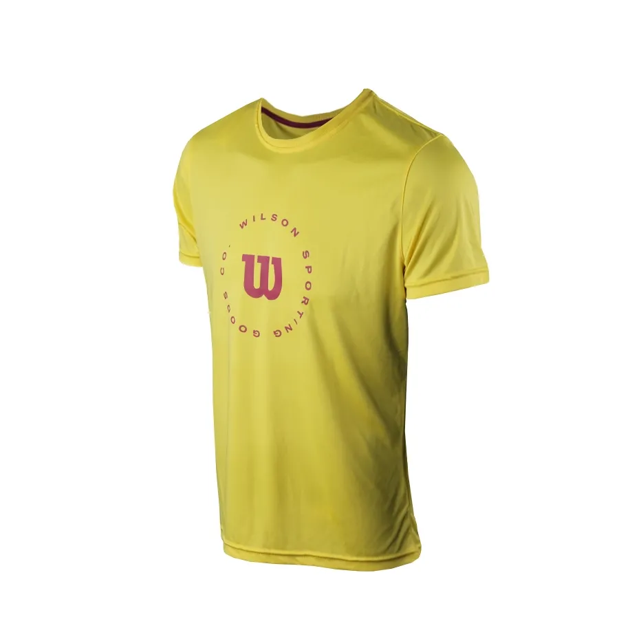 Imagen 1 de 4 de Remera Wilson Training Tenis Padel-AMARILLO/FUCSIA