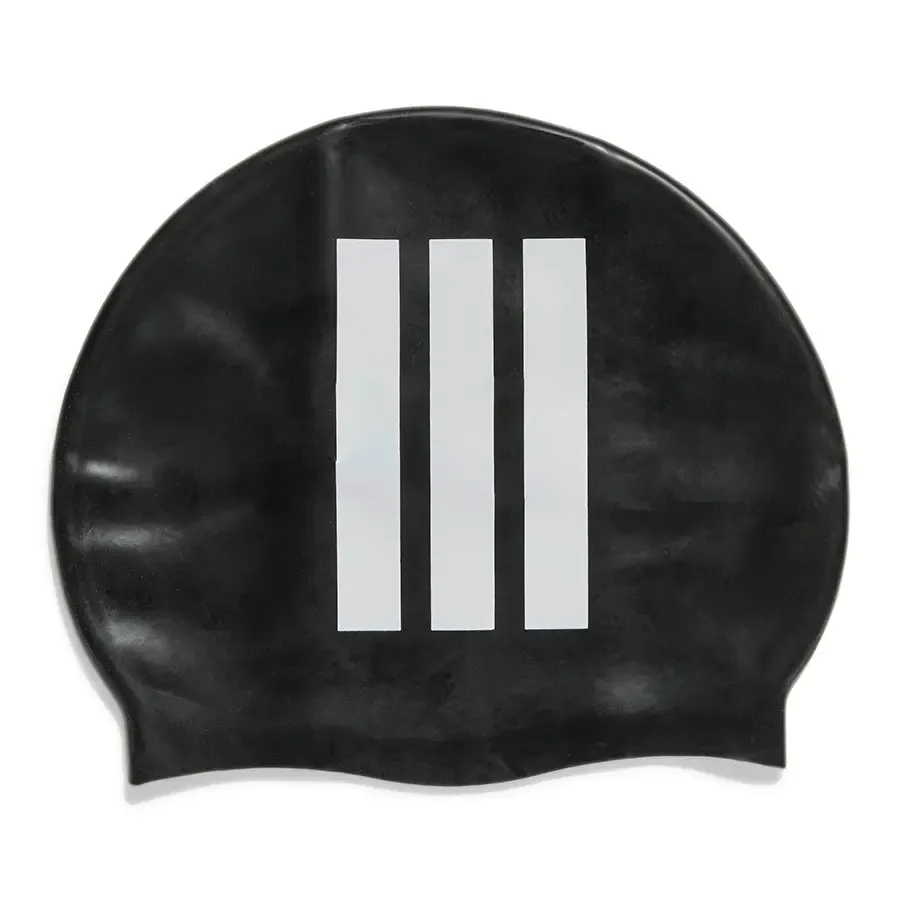 Imagen 1 de 4 de Gorro De Natación adidas 3 Tiras-NEGRO/BLANCO
