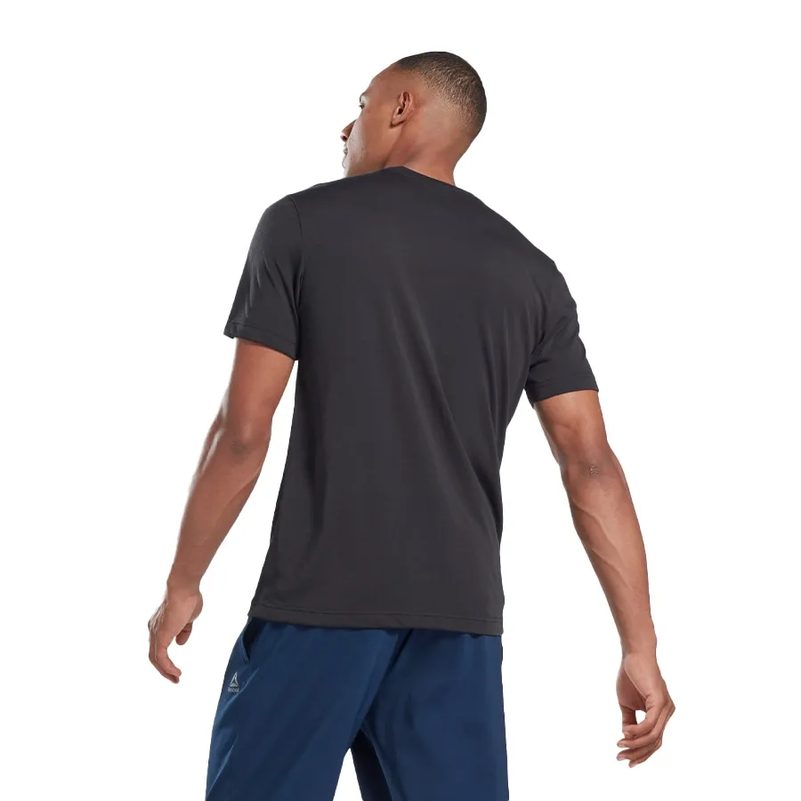 Imagen 1 de 5 de Remera Reebok Gs Training Speedwick-NEGRO