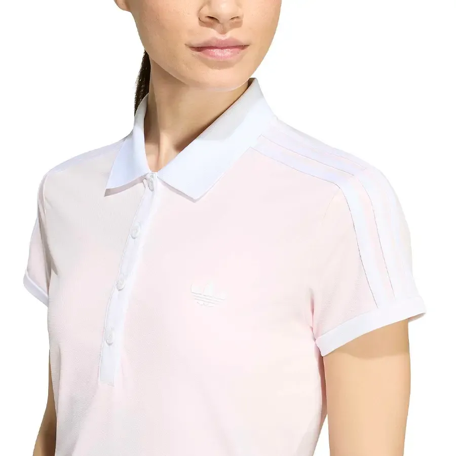 Imagen 3 de 5 de Polo adidas Classics-ROSA/BLANCO