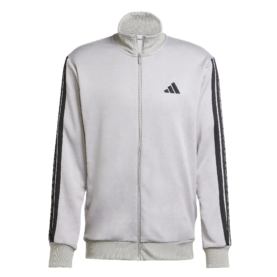 Imagen 2 de 5 de Conjunto adidas Básico 3 Stripes-GRIS/NEGRO