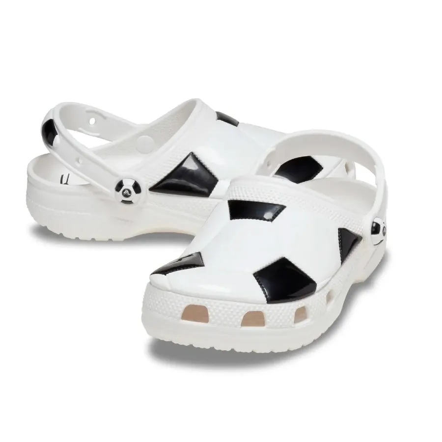 Imagen 5 de 6 de Ojotas Crocs Classic Soccer Ball Clog-BLANCO/NEGRO