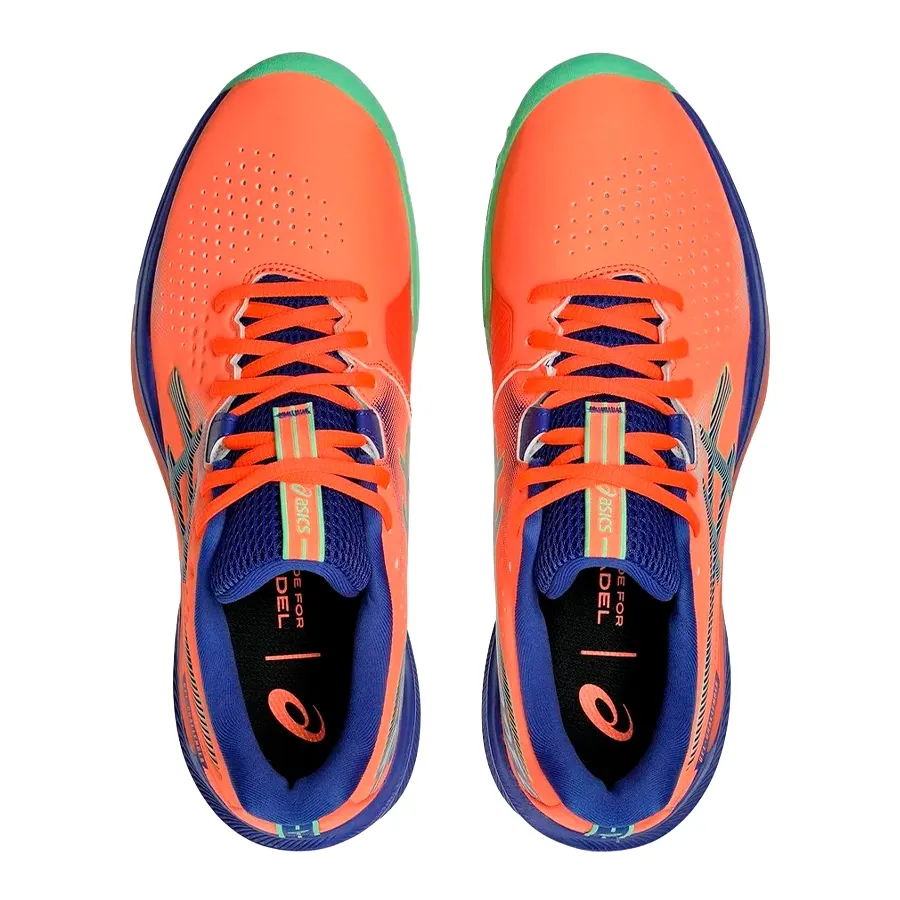 Imagen 4 de 7 de Zapatillas Asics Gel Challenger 15 Padel-CORAL/AZUL/VERDE FLUOR
