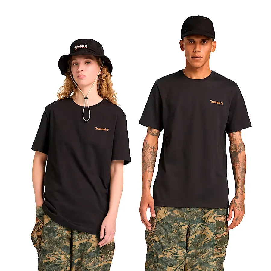 Imagen 1 de 5 de Remera Timberland Front and Back Logo-NEGRO