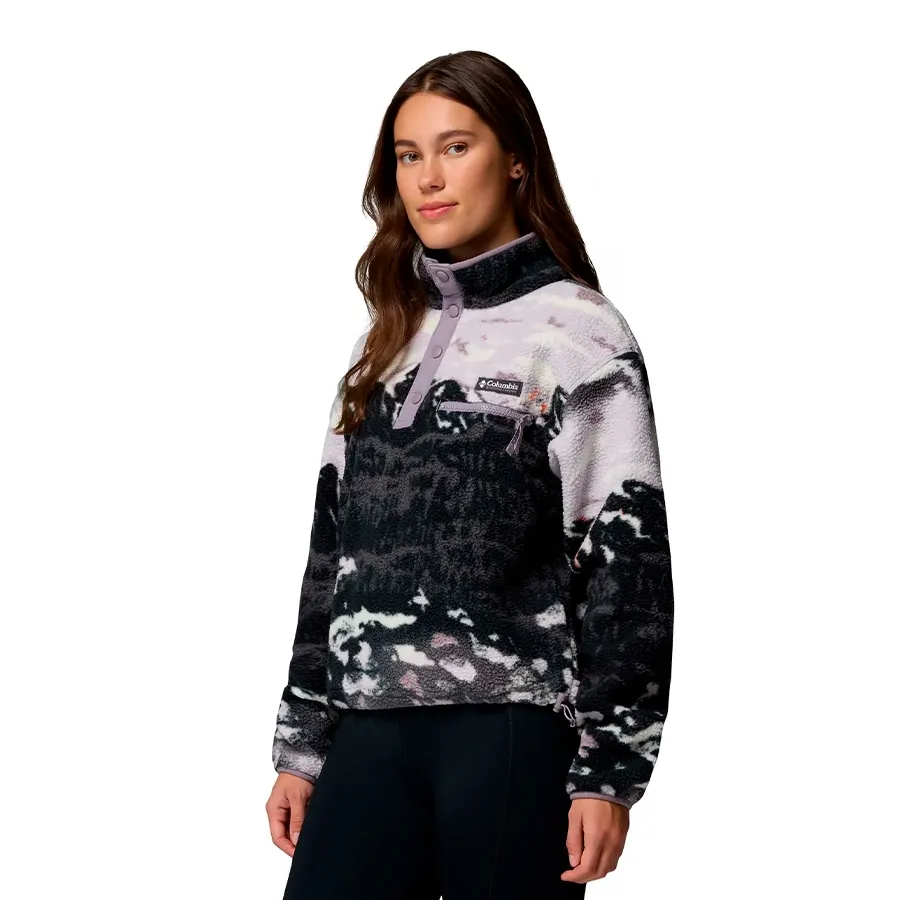 Imagen 1 de 6 de Buzo Columbia Helvetia II-LAVANDA/NEGRO