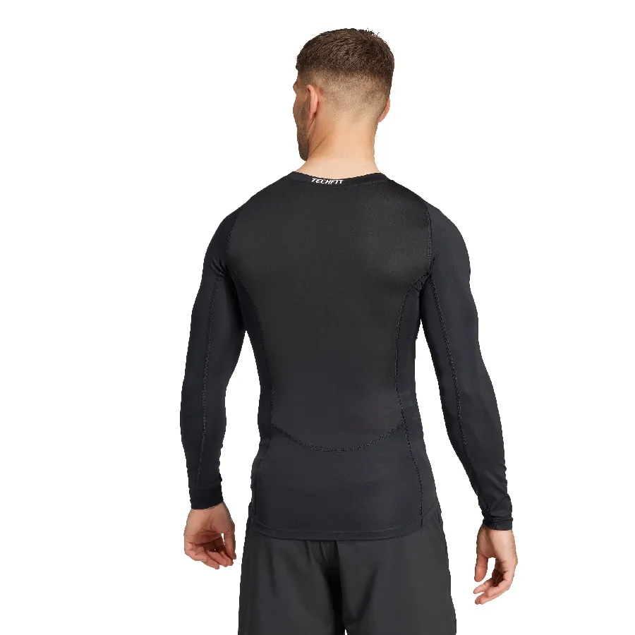 Imagen 2 de 5 de Remera Térmica adidas Compresión Techfit-NEGRO