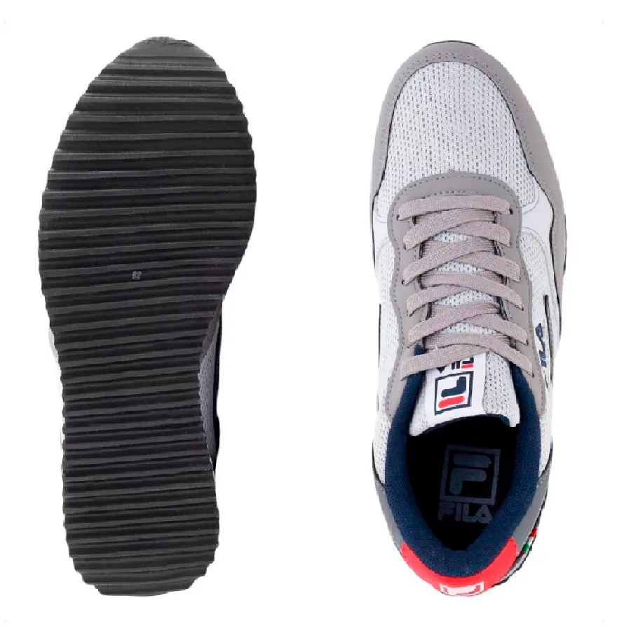 Imagen 3 de 5 de Zapatillas Fila Euro Jogger Sport II-GRIS/AZUL MARINO