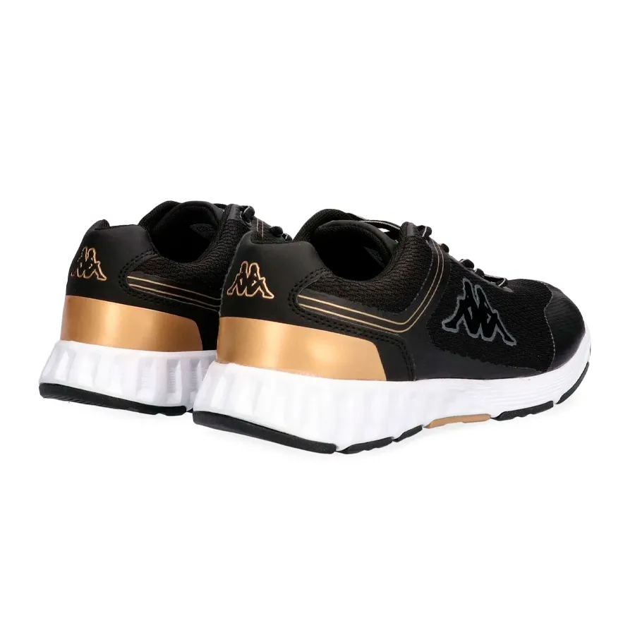 Imagen 3 de 5 de Zapatillas Kappa Logo Faster W-NEGRO/DORADO