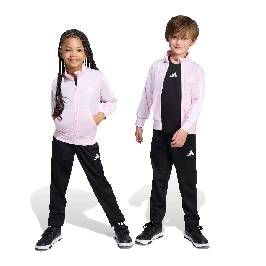 Imagen 0 de 5 de Conjunto adidas Essentials Climacool Track Suit Kids-ROSA/NEGRO
