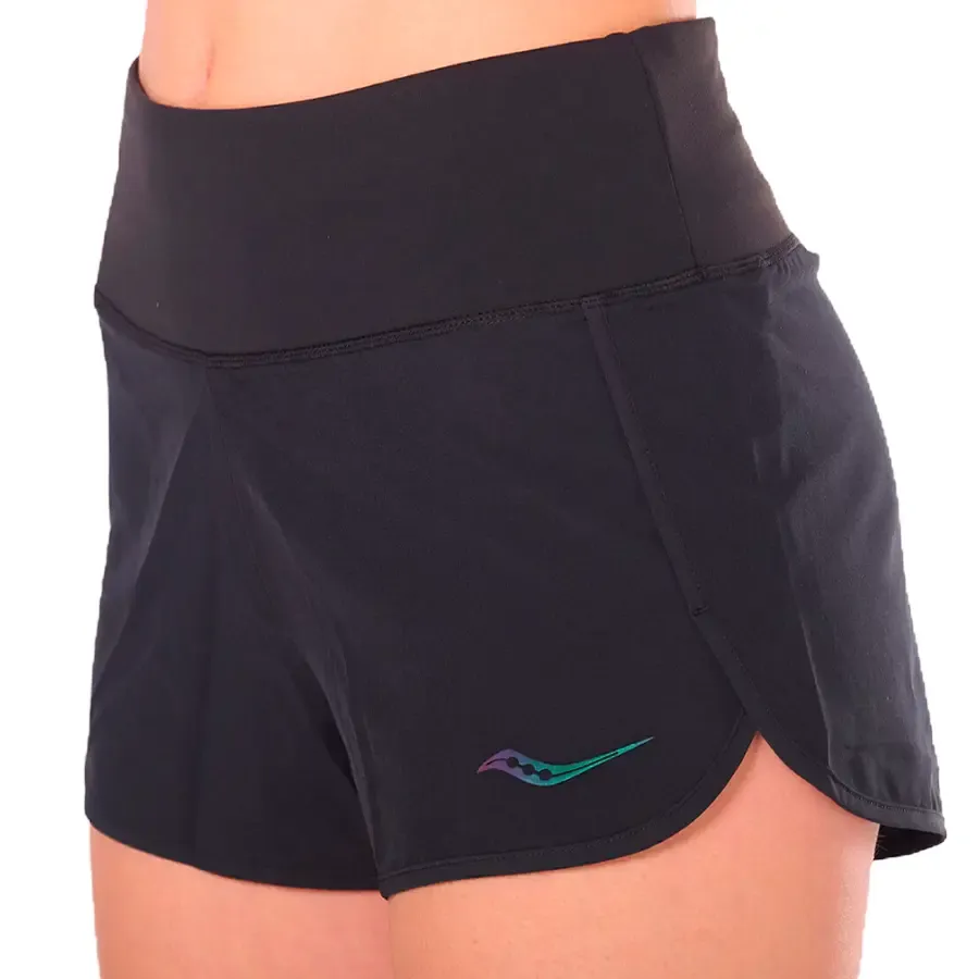 Imagen 3 de 5 de Short Saucony Outpace 2.5" Split-NEGRO