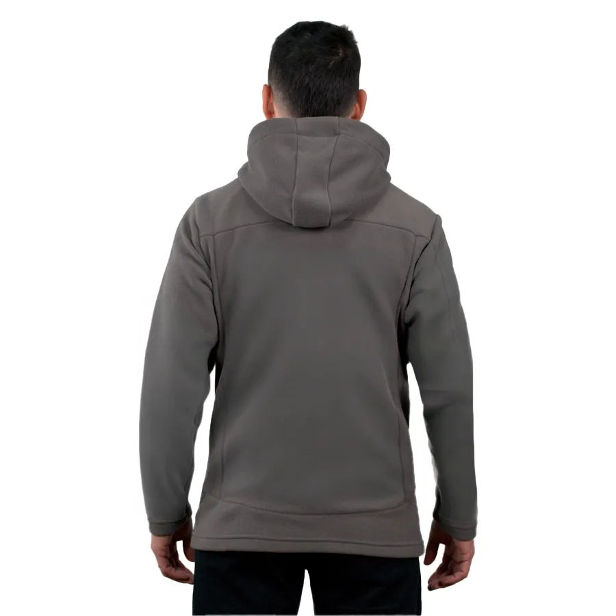 Imagen 3 de 10 de Campera Kamp Micropolar Con Capucha-GRIS