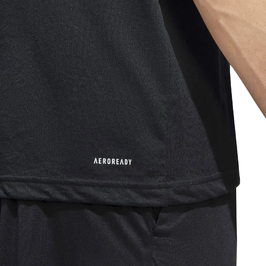 Imagen 4 de 5 de Remera adidas Train Essentials Feelready Logo-NEGRO